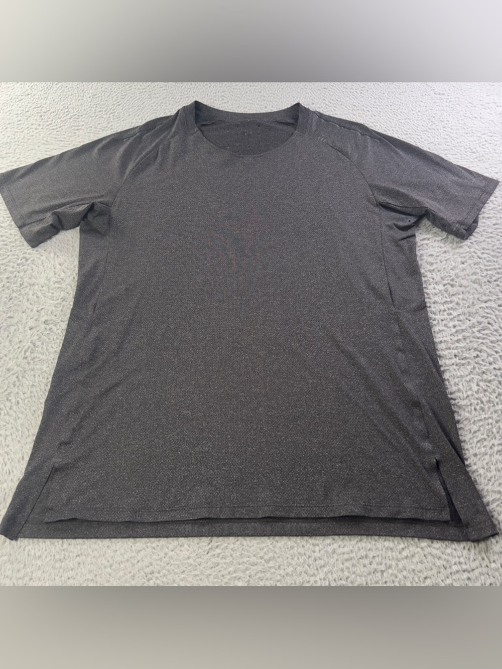 Lululemon Lab Ventilated Training T Shirt Mens Large Gray Better Everyday Active